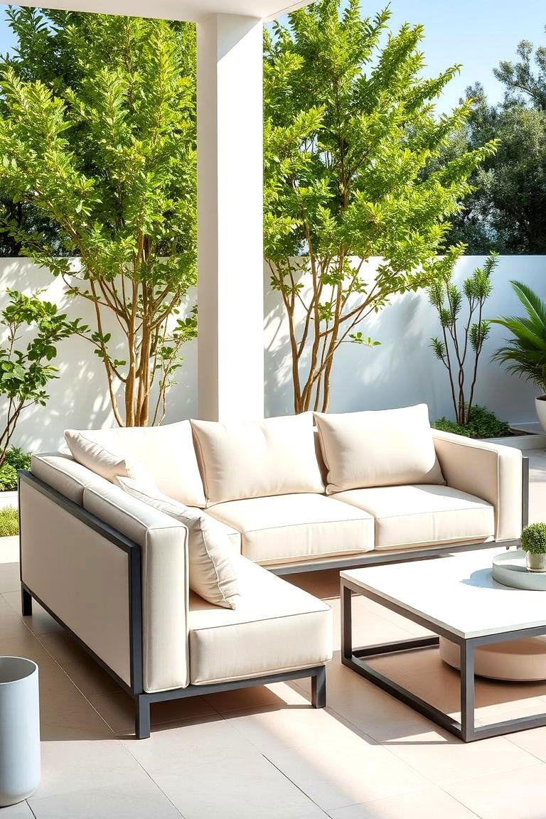 Minimalist Patio Sofa - 24 Garden Furniture Ideas