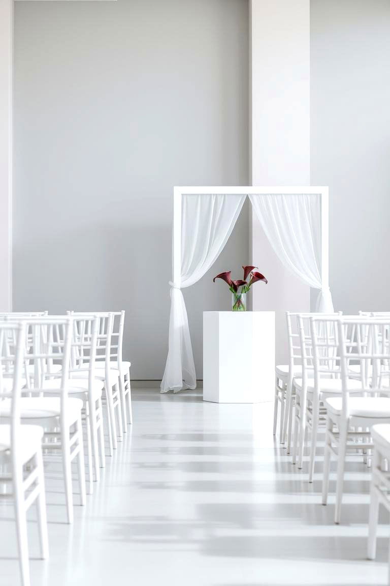 Minimalist Purple Chic - 24 Purple Wedding Theme Ideas