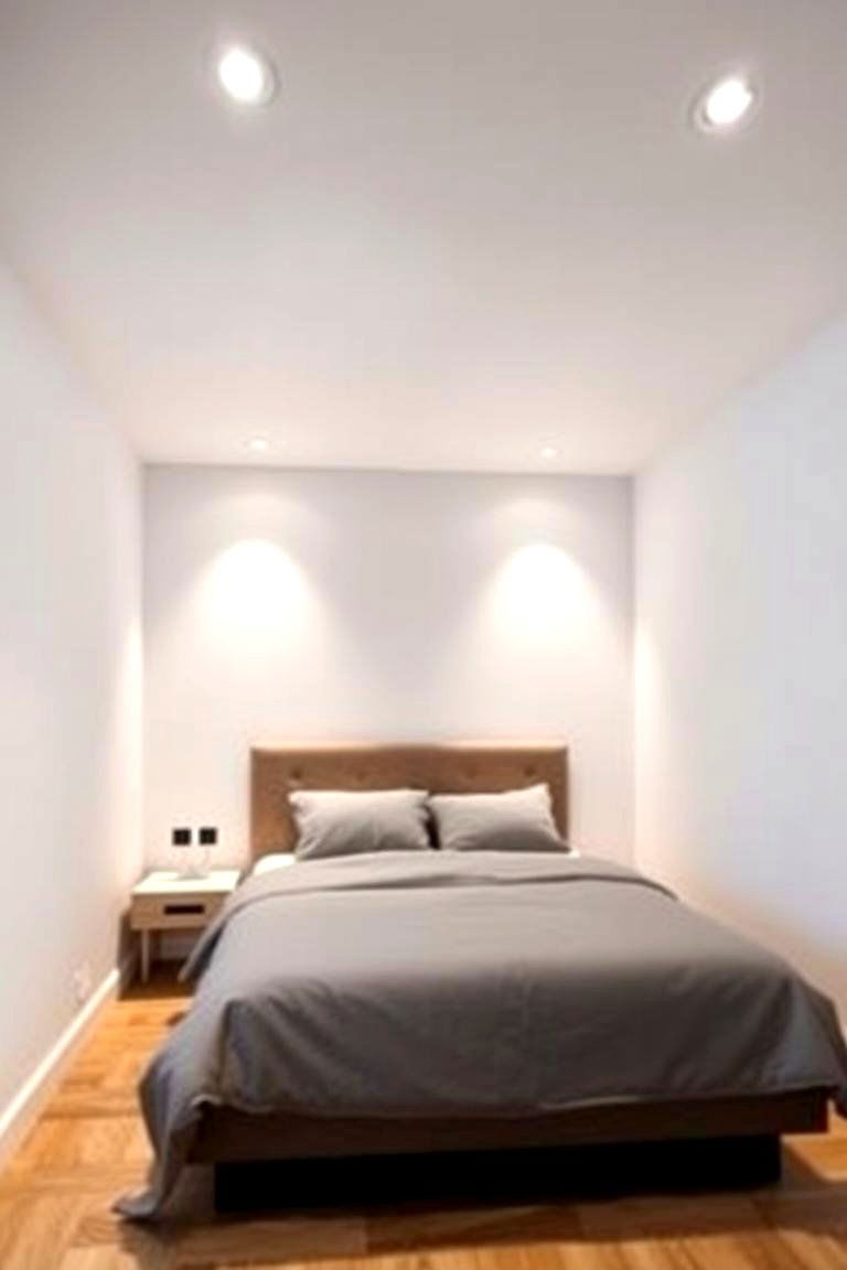 Minimalist Recessed Lighting - 24 Small Bedroom Lighting Ideas