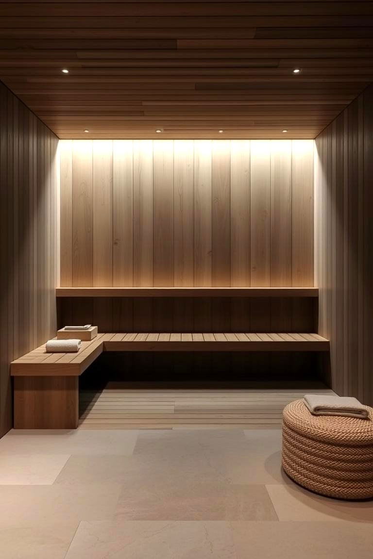 Minimalist Retreat Sauna - 24 Sauna Room Design Ideas
