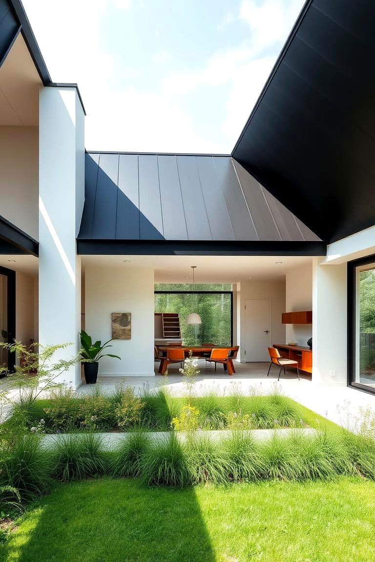 Minimalist Retreat with Timeless Charm - 24 houses with black roofs
