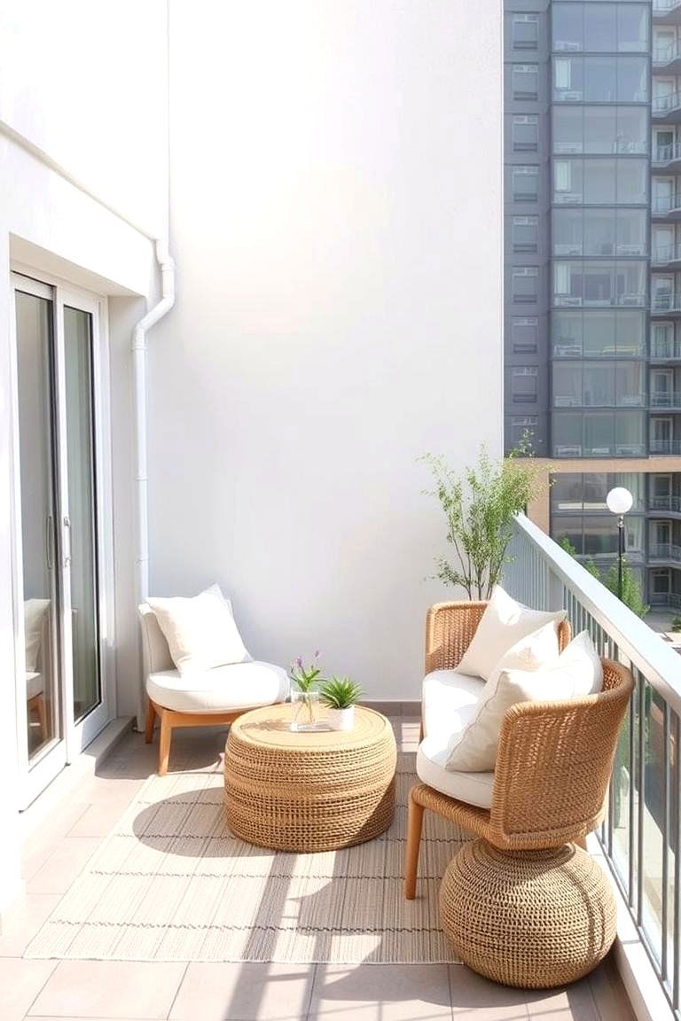Minimalist Retreat - 24 Small Balcony Ideas