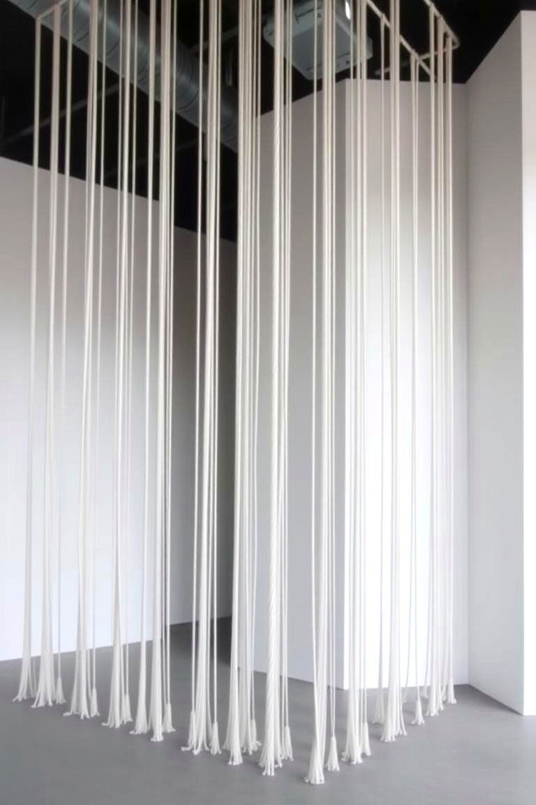 Minimalist Rope Divider - 24 Room Divider Ideas