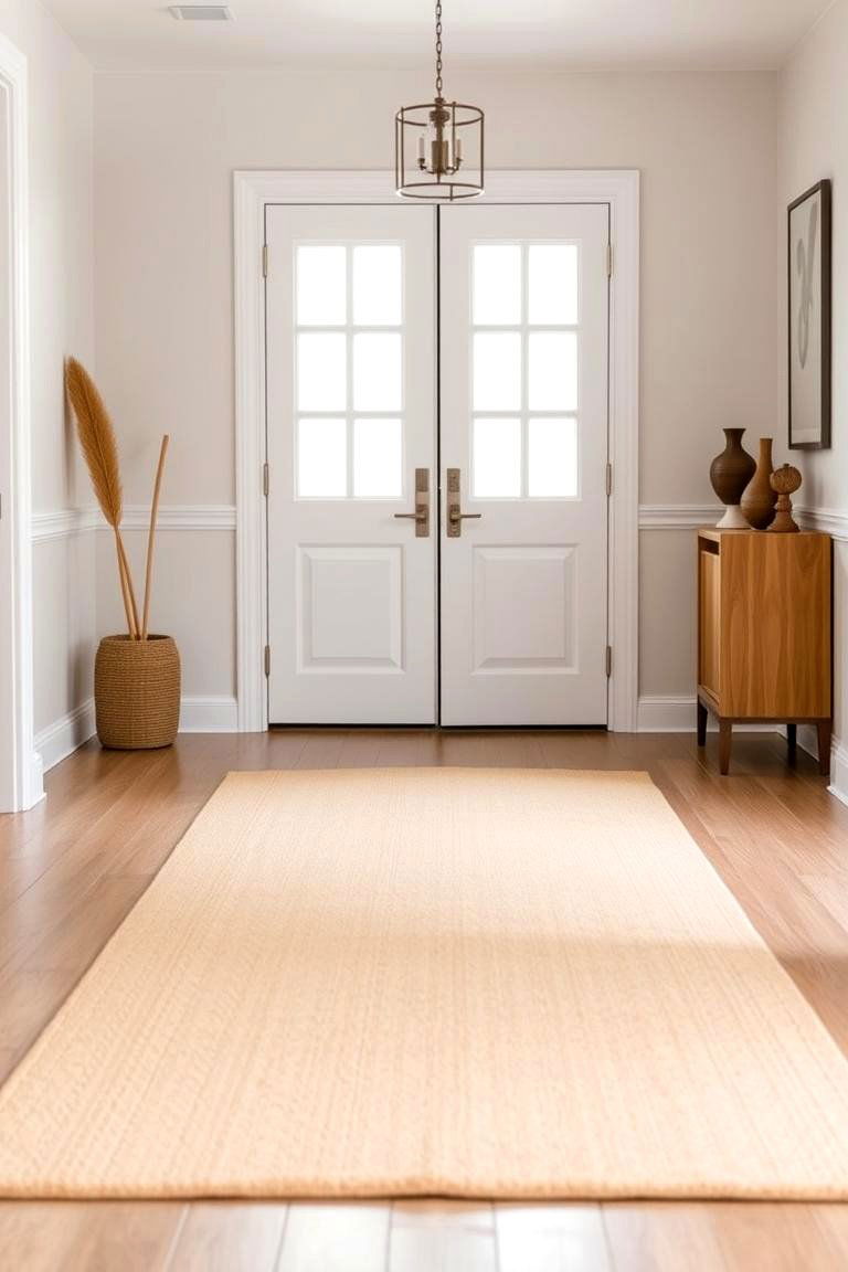 Minimalist Rug - 24 Entryway Rug Ideas
