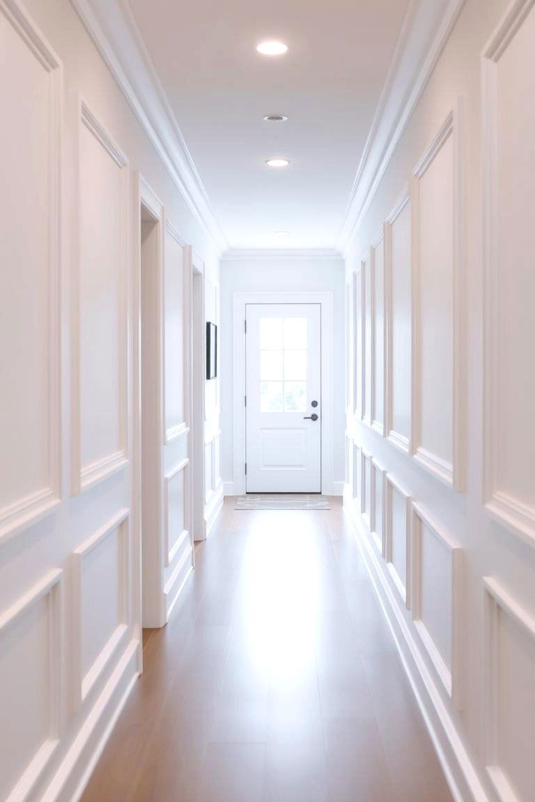 Minimalist Shadow Box Wainscoting - 24 Wall Collage Ideas