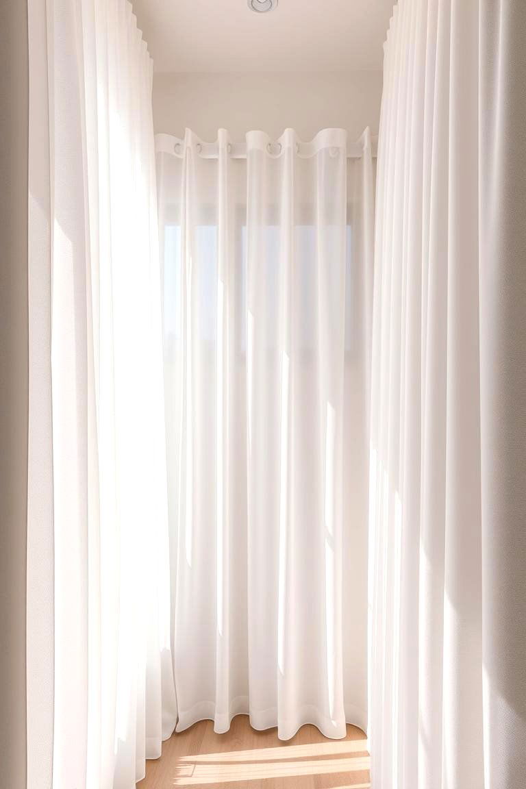 Minimalist Sheer Elegance - 24 closet curtain ideas