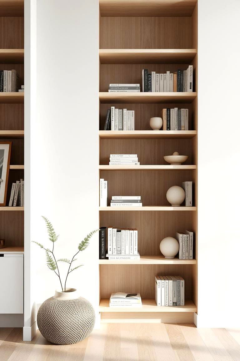 Minimalist Shelf Layout - 24 Bookshelf Organization Ideas