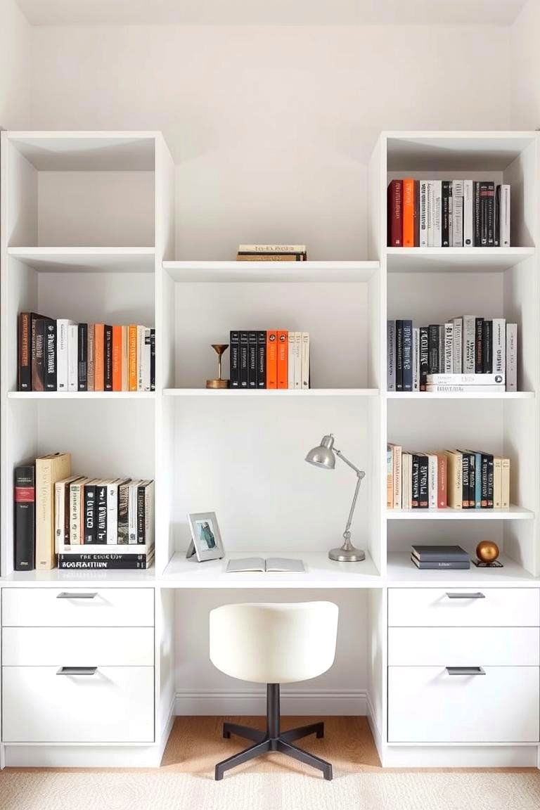 Minimalist Shelving Solutions - 24 Office Shelving Ideas