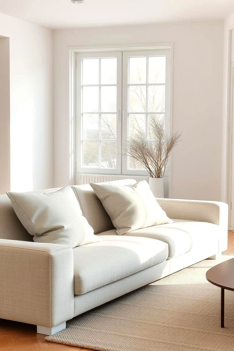Minimalist Sofa - 24 Living Room Couch Ideas