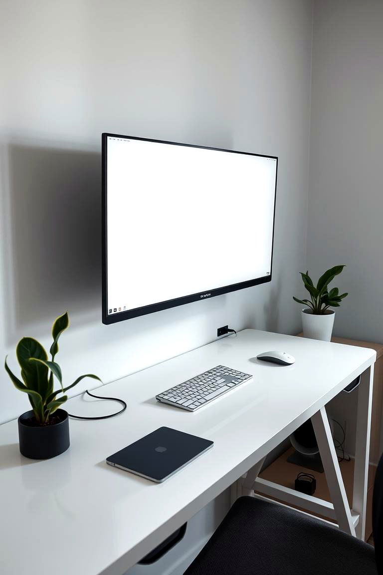 Minimalist Tech Setup - 24 Hypebeast Room Decor Ideas