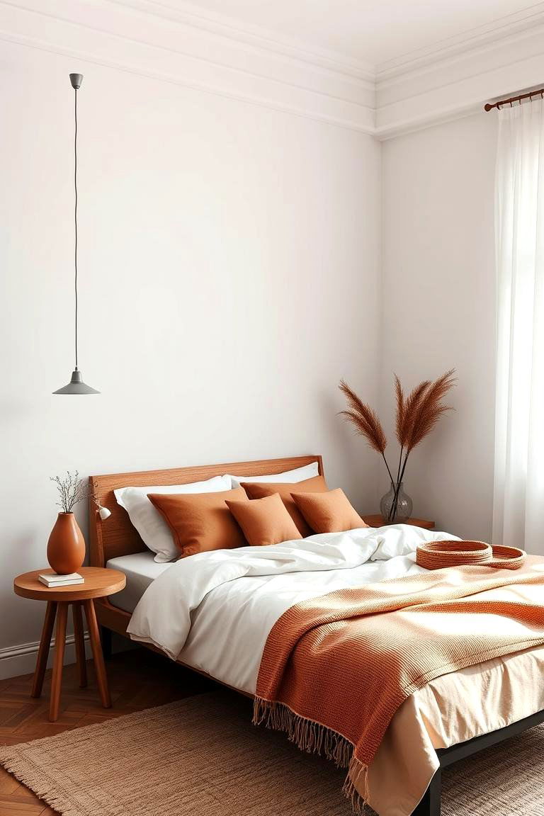 Minimalist Terracotta Decor - 24 Terracotta Bedroom Ideas