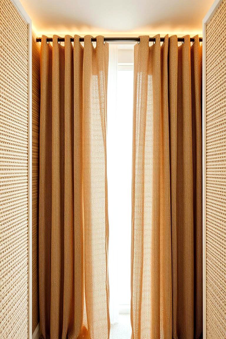 Minimalist Textured Weaves - 24 closet curtain ideas