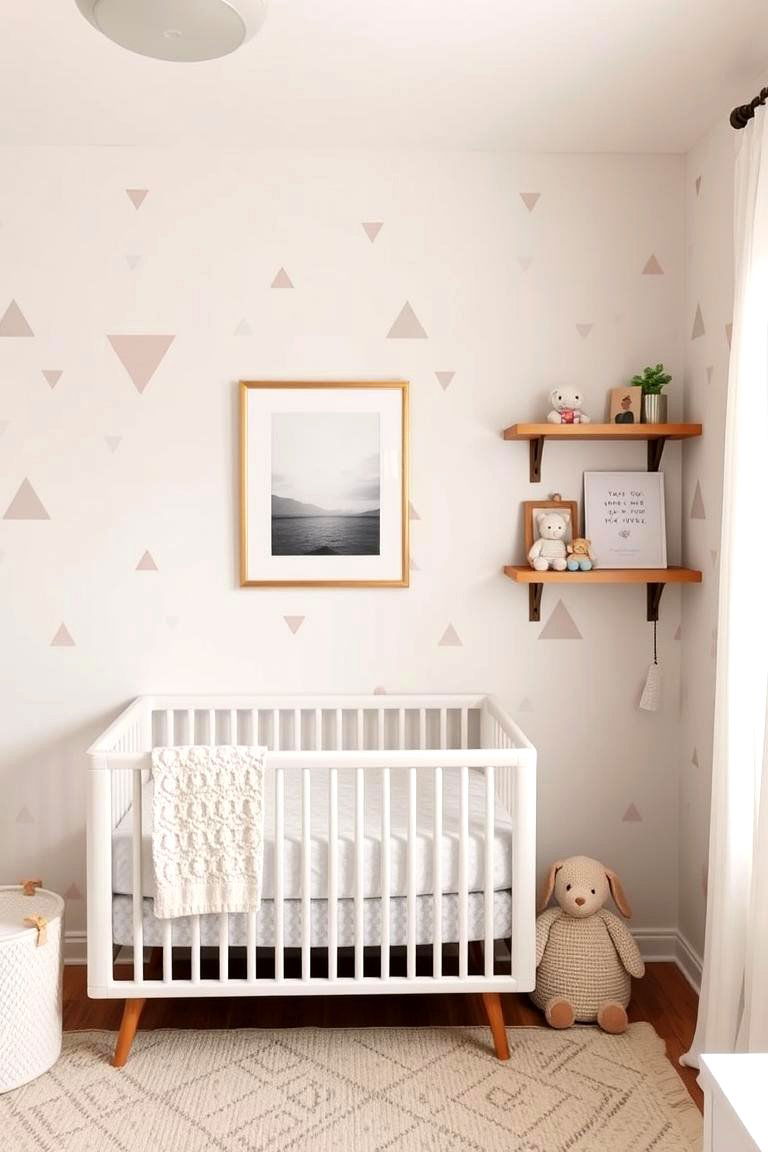 Minimalist Wall Decor - 24 Minimalist Nursery Ideas