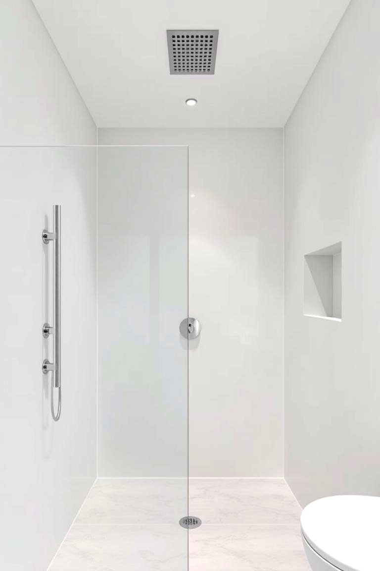 Minimalist Wet Room Shower - 24 Bathroom Shower Ideas