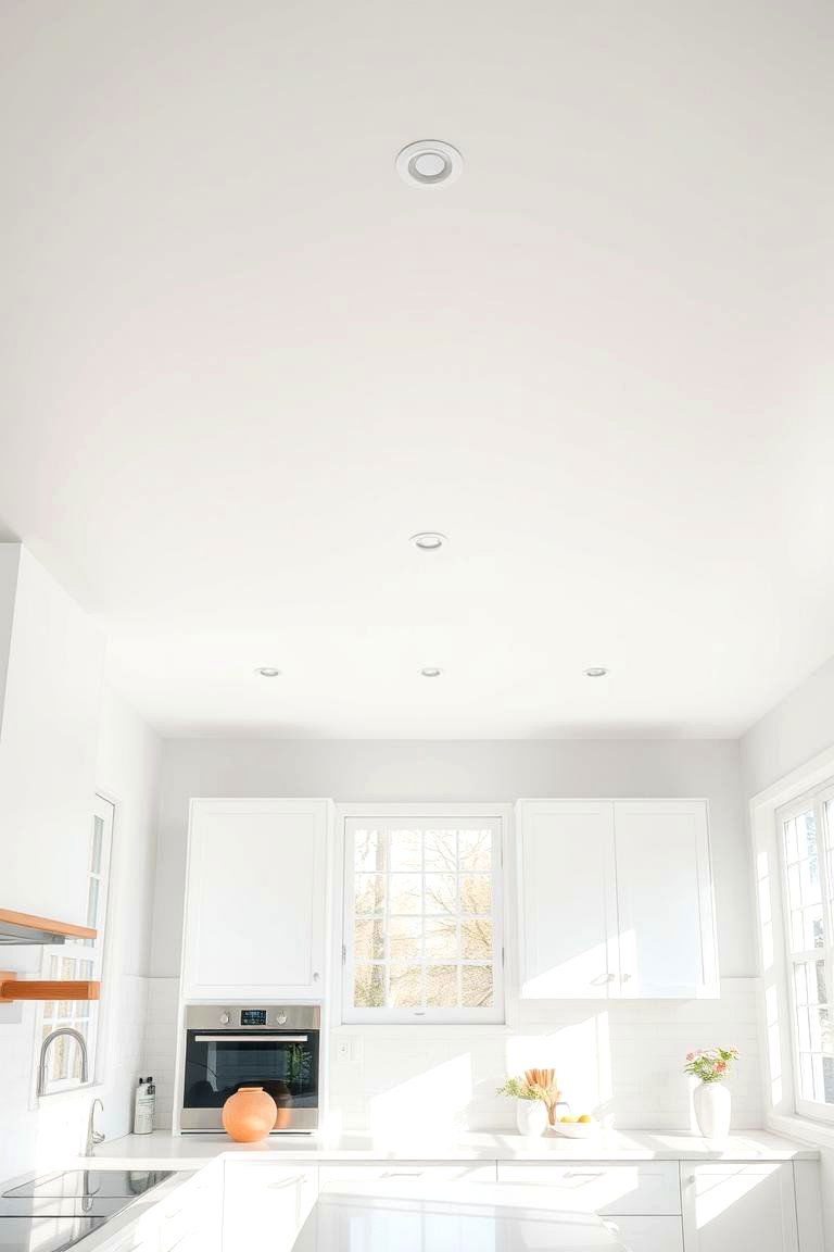 Minimalist White Soffit Elegance - 24 Kitchen Soffit Ideas