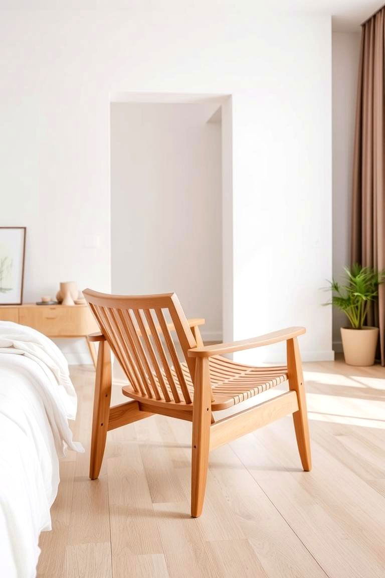 Minimalist Wooden Chair - 24 Bedroom Chair Ideas