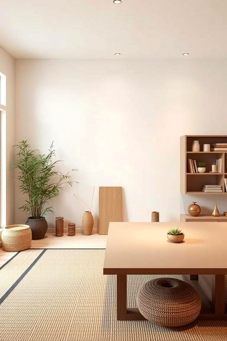 Minimalist Zen Craft Room - 24 Craft Room Ideas