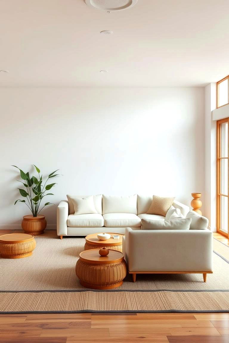 Minimalist Zen Sanctuary - 24 Cream Couch Living Room Ideas