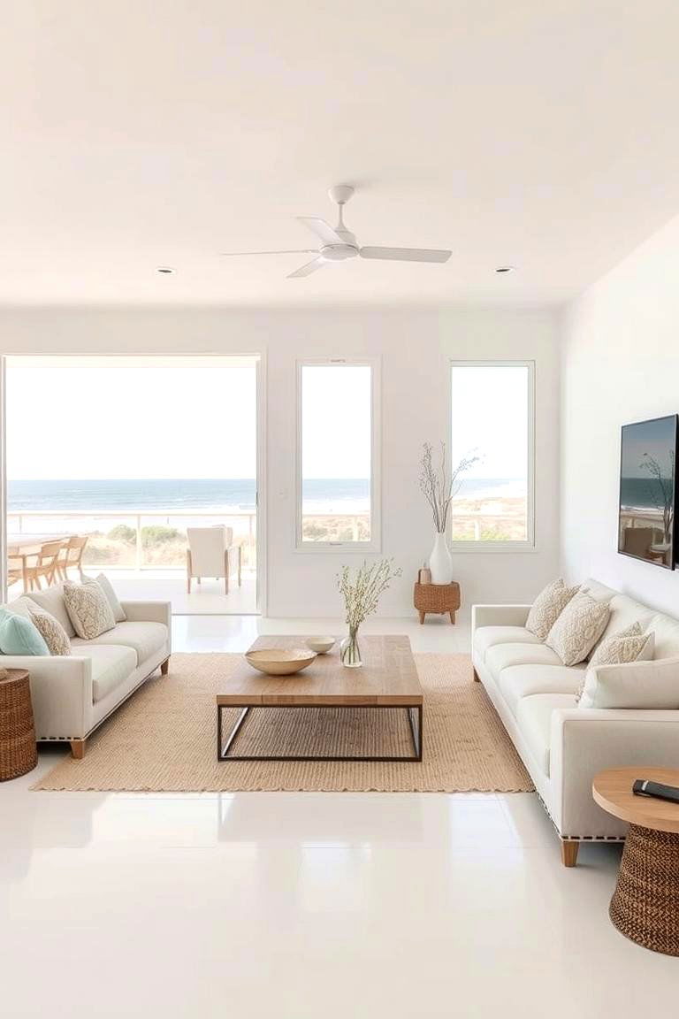 Minimalistic Decor - 24 Beach House Living Room Ideas