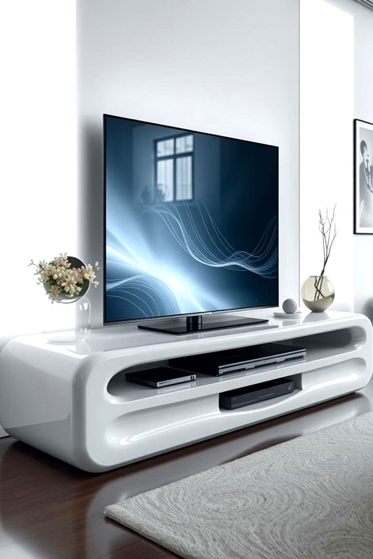 Minimalistic Resin Tv Stand - 24 Tv Stand Ideas