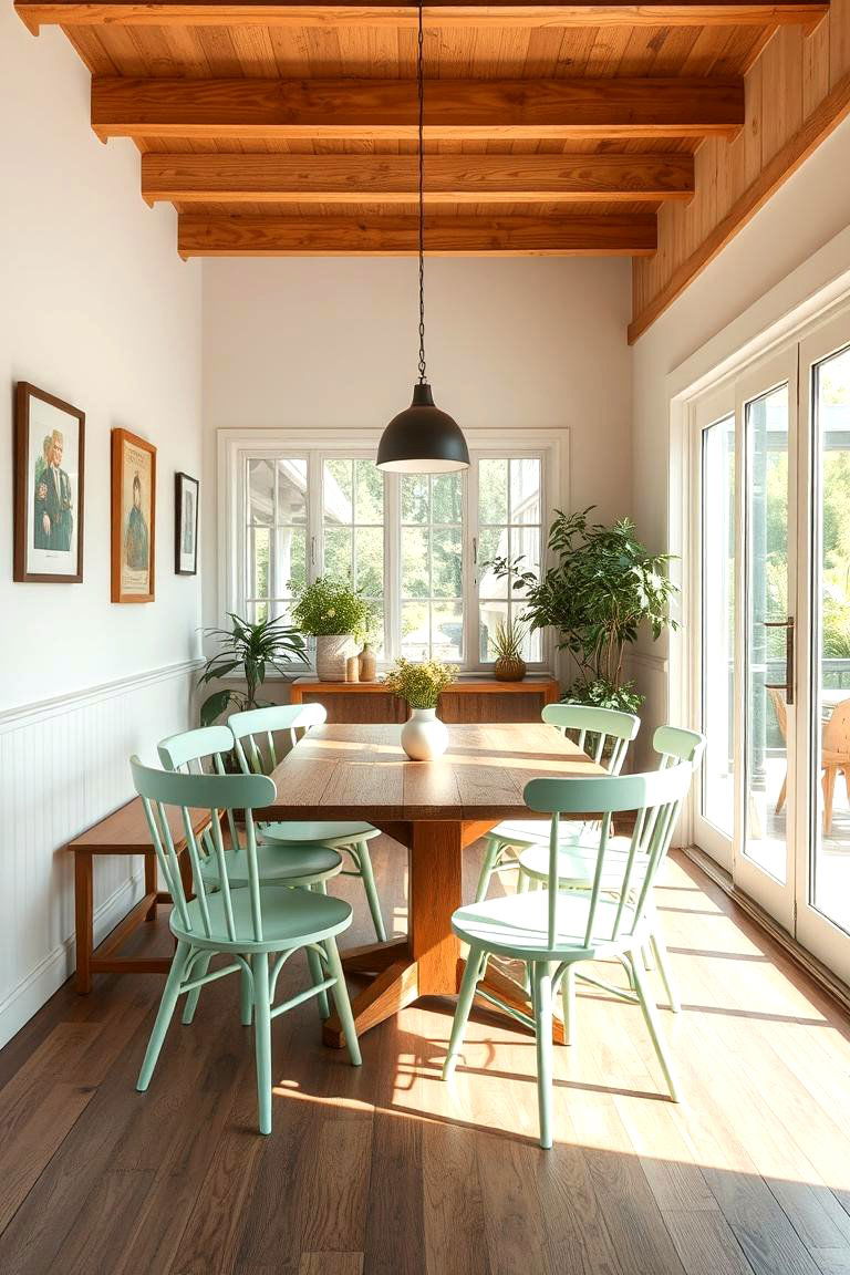 Mint Green Dining Area for a Refreshing Meal Experience - 24 Mint Kitchen Decor Ideas