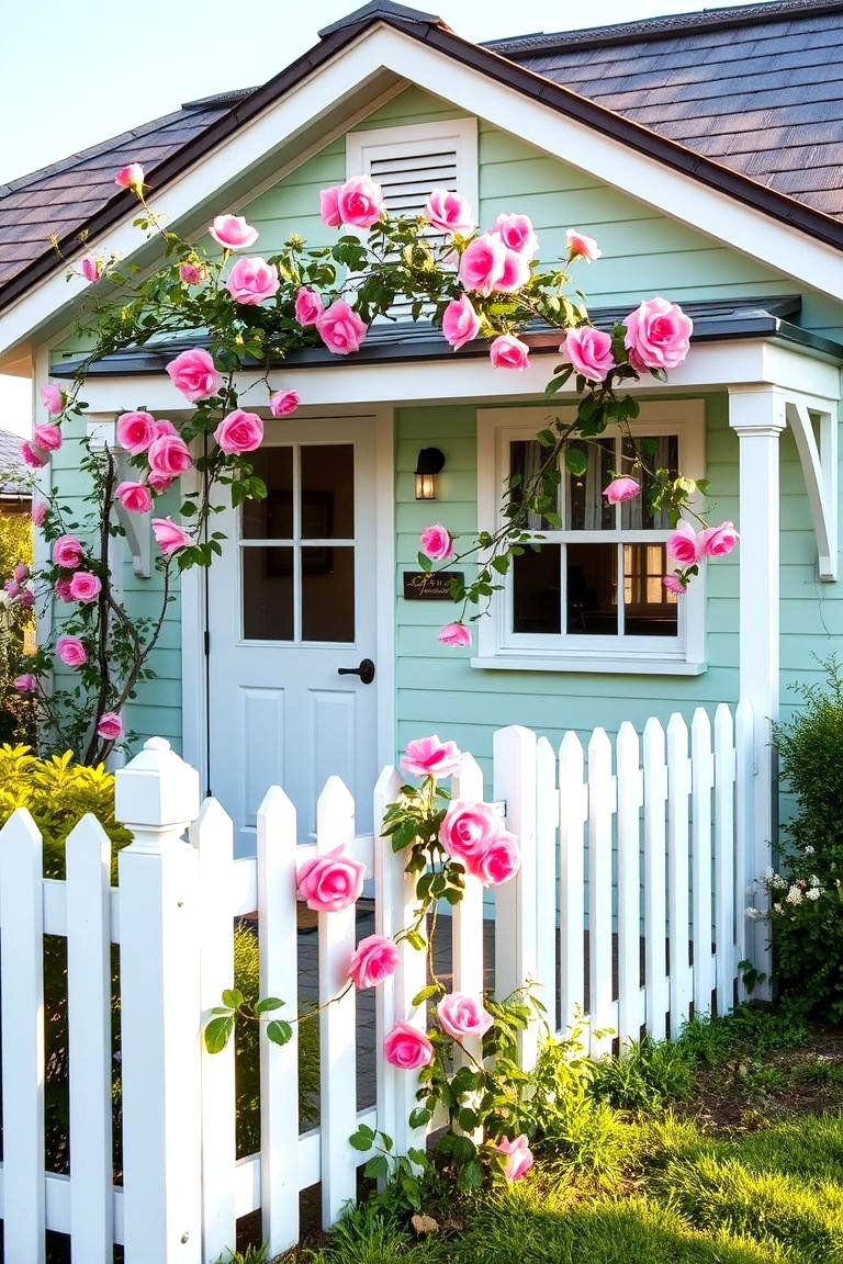 Mint Green Refreshment - 24 Green Exterior House Paint Ideas