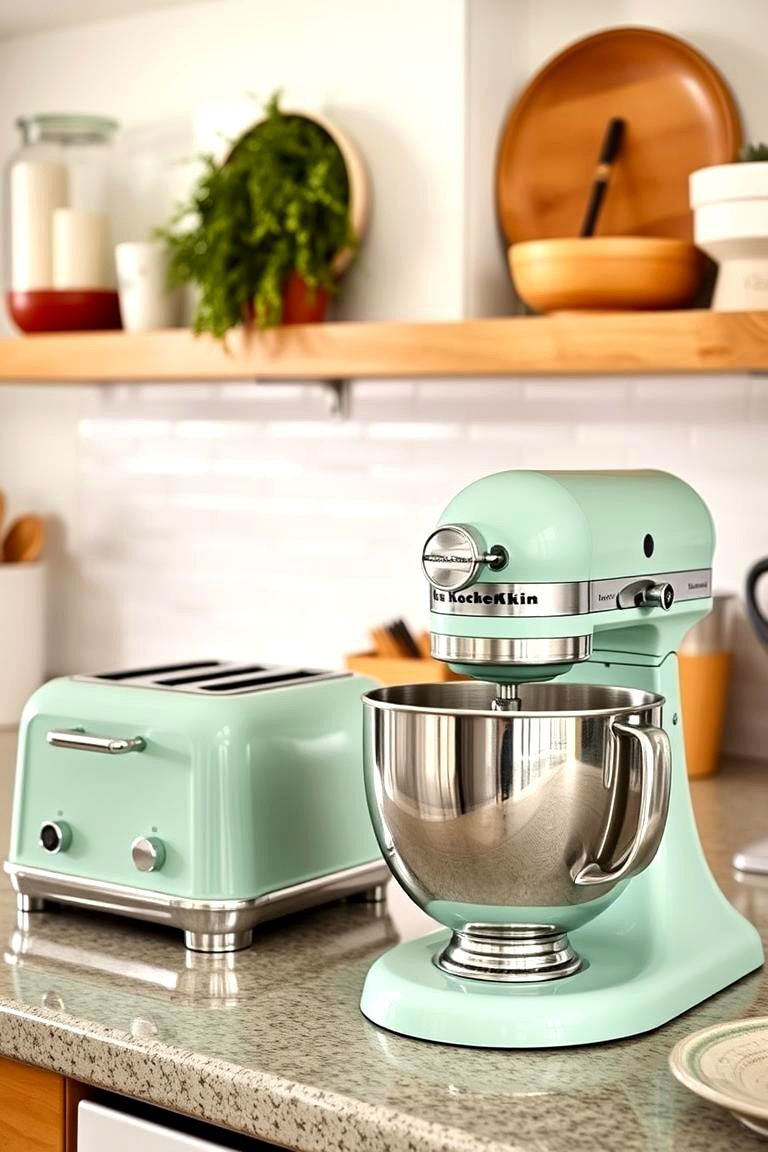 Mint Green Vintage Elements for a Cozy Feel - 24 Mint Kitchen Decor Ideas
