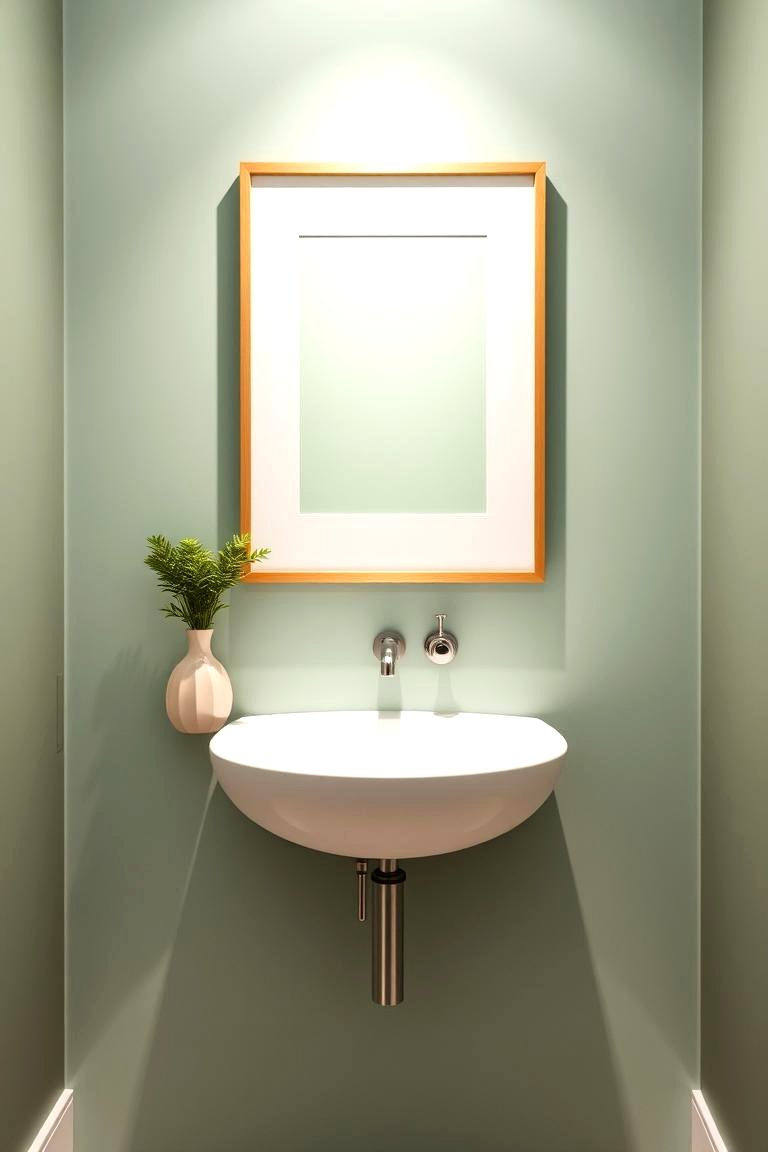 Mint Green Wall Art for Subtle Color Pops - 24 Mint Green Bathroom Ideas