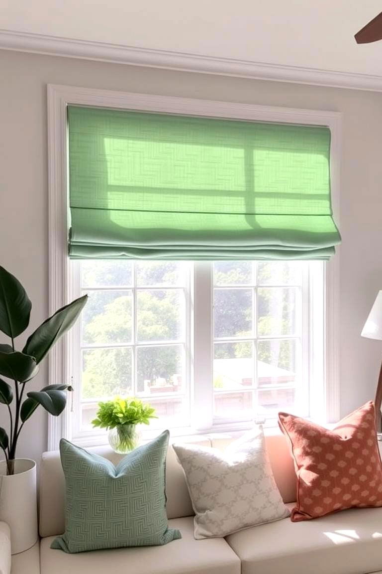 Mint Green Window Treatments for a Soft Glow - 24 Mint Kitchen Decor Ideas