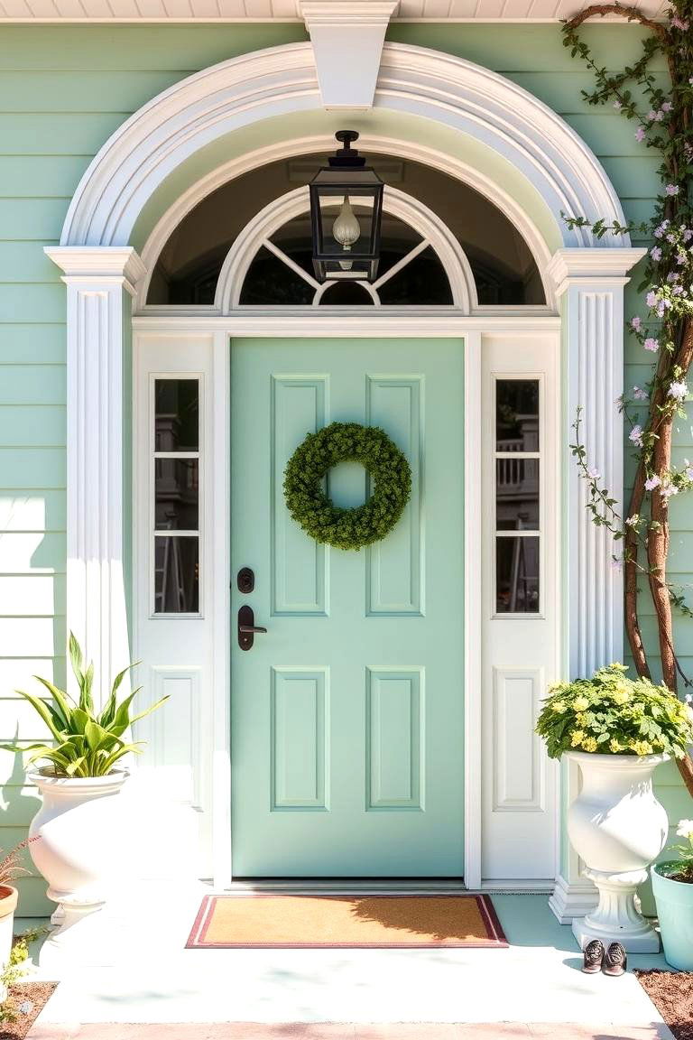 Mint Green for a Refreshing and Vibrant Vibe - 24 Front Door Color Ideas