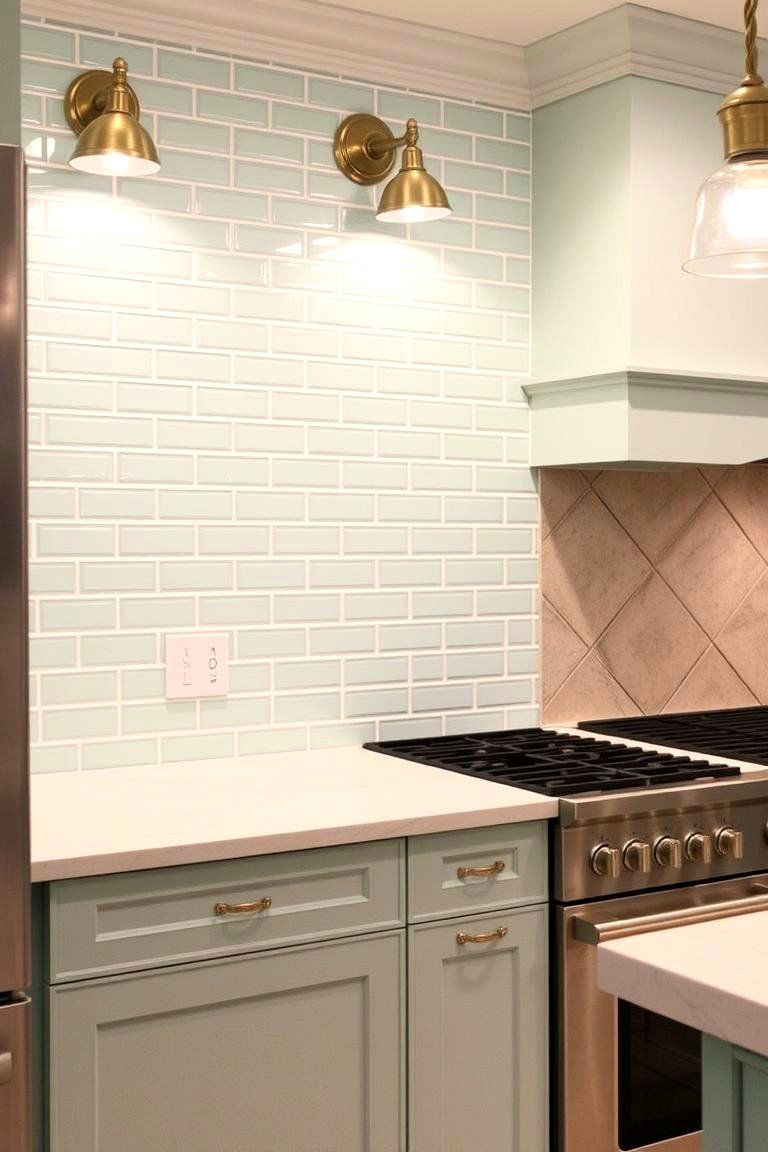 Mint Green in a Classic Subway Tile Layout - 24 Mint Green Bathroom Ideas