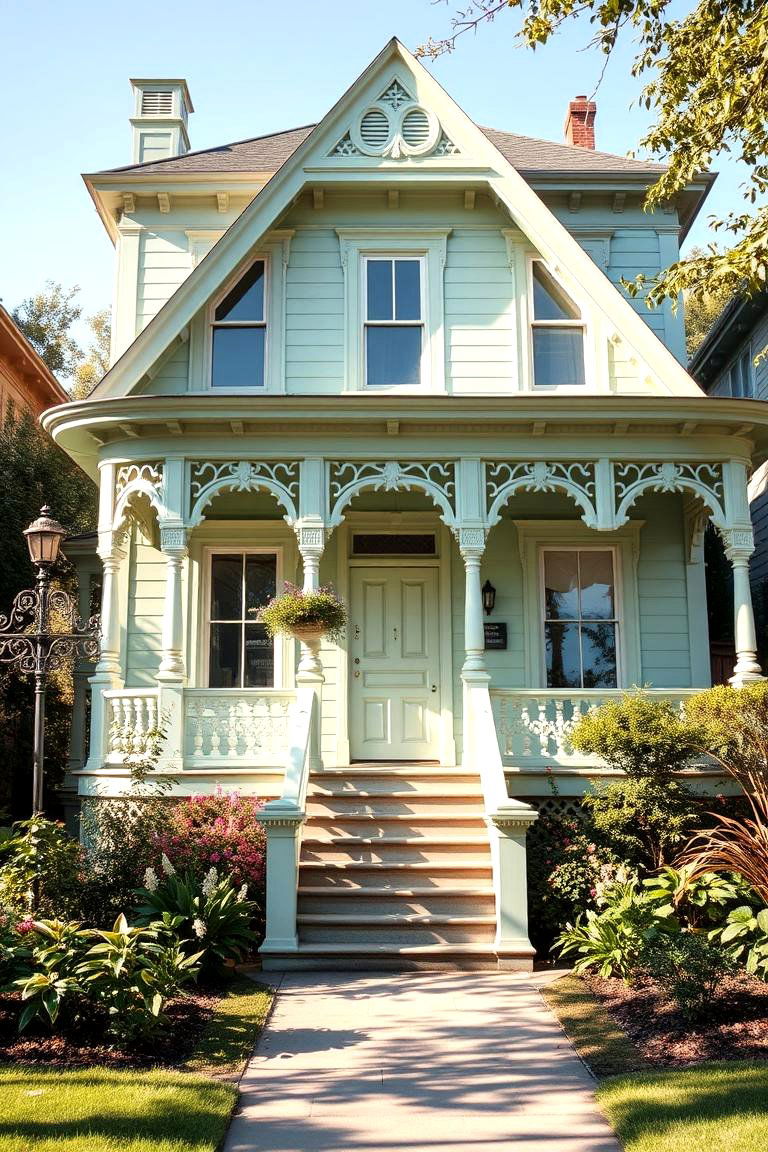 Mint Mirage - 24 Green Victorian House Colors