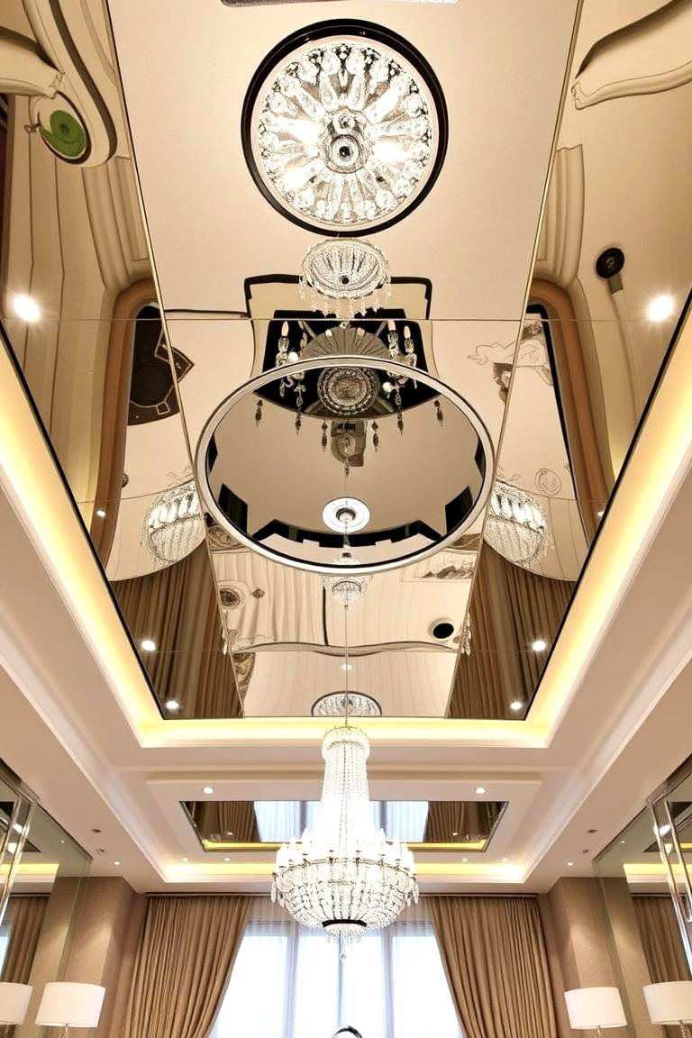 Mirror Accents - 24 Accent Ceiling Ideas
