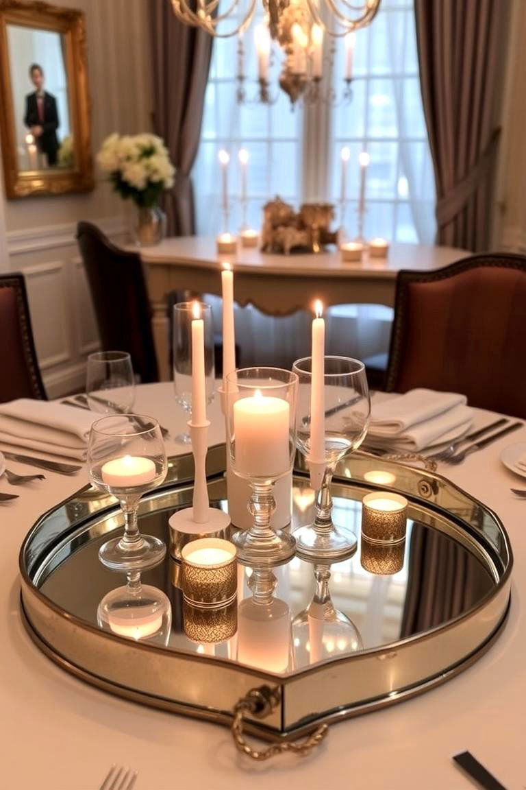 Mirror Accents - 24 Dining Table Decor Ideas