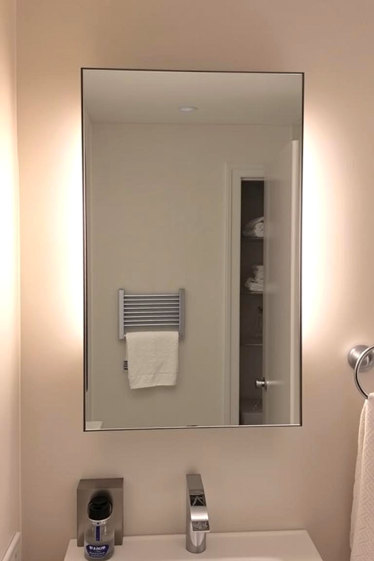 Mirror Cabinets with Lighting for Dual Function - 24 Bathroom Mirror Ideas