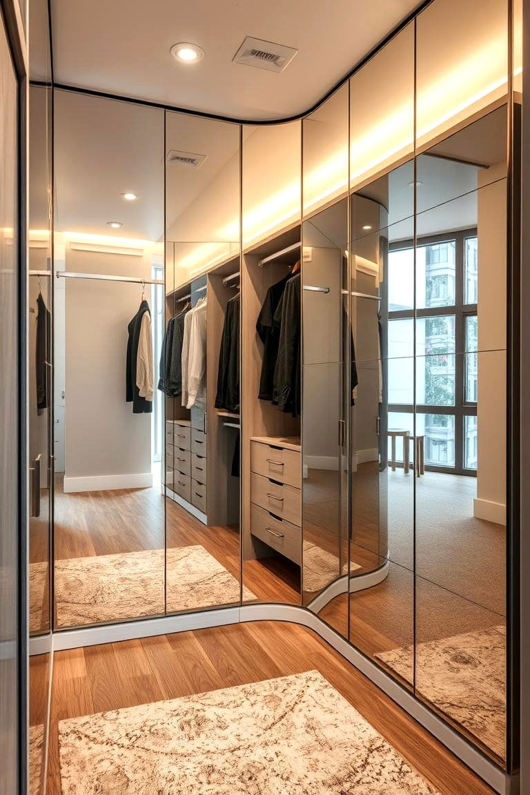 Mirror Magic - 24 Closet Wallpaper Ideas