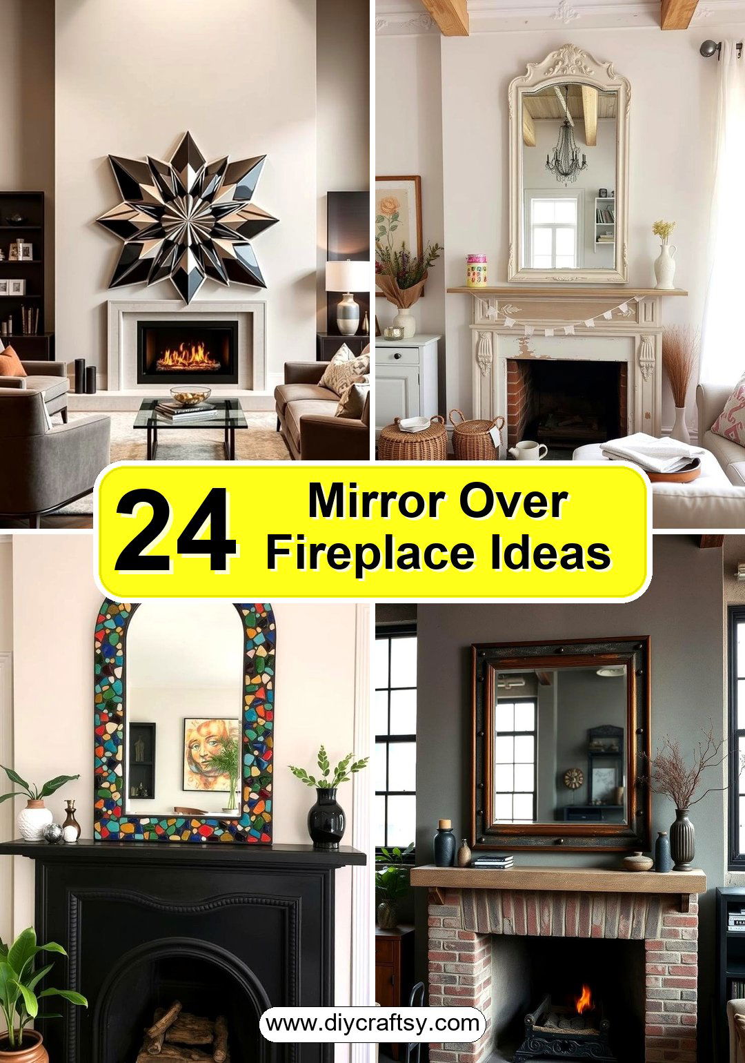 Mirror Over Fireplace Ideas