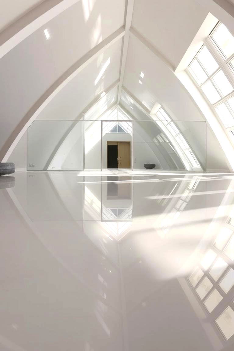 Mirror Reflected Lighting for Amplified Effects - 24 Vaulted Ceiling Lighting Ideas