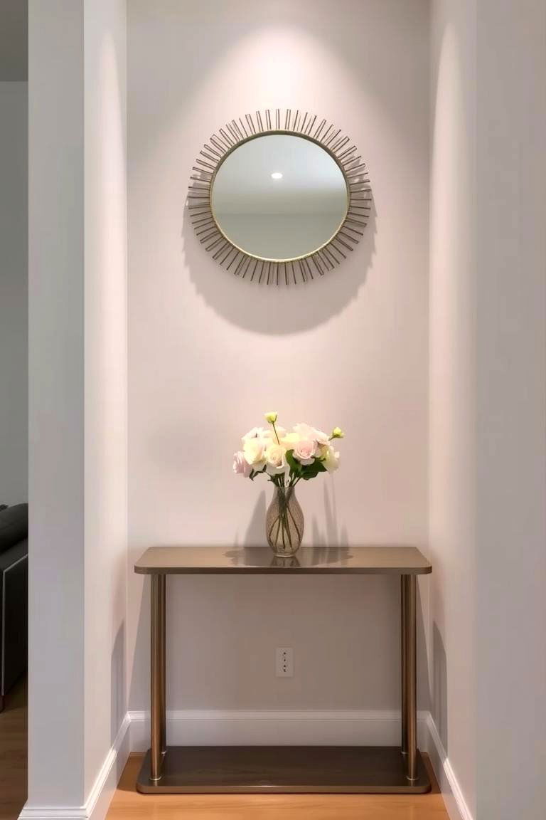 Mirror and Console Table Nook - 24 Living Room Nook Ideas