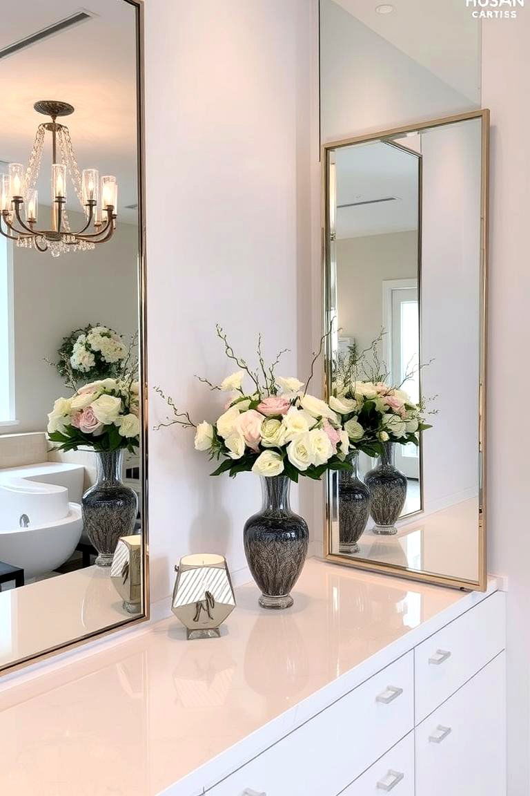 Mirror and Reflective Decor - 24 Wedding Decoration Ideas