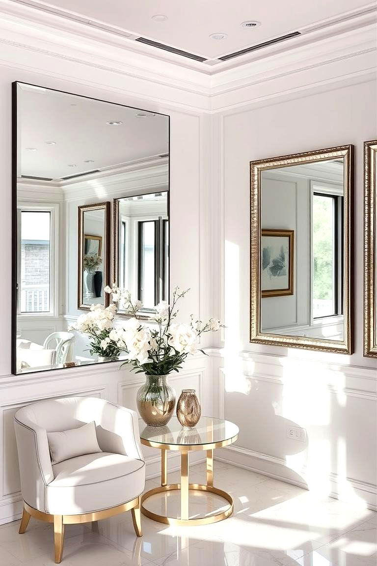 Mirrored Accents for Depth - 24 Chanel Bedroom Ideas