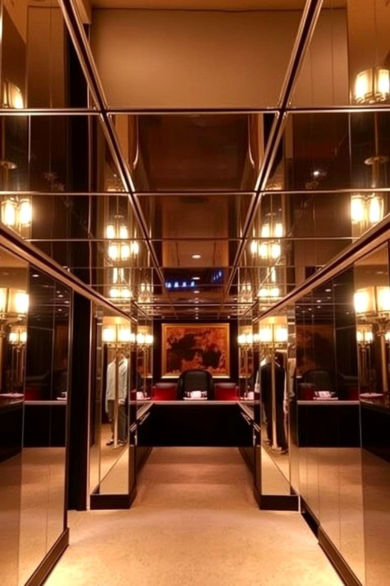 Mirrored Ceiling Panels - 24 Basement Drop Ceiling Ideas