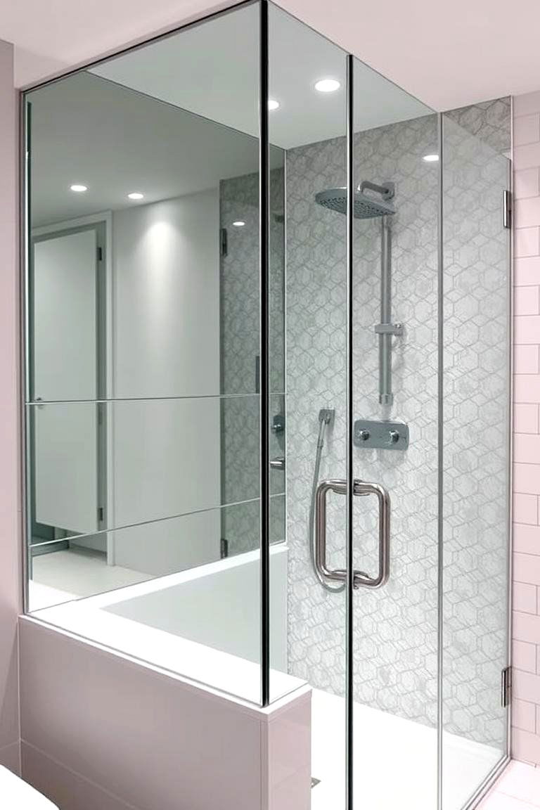 Mirrored Panels - 24 Shower Surround Ideas