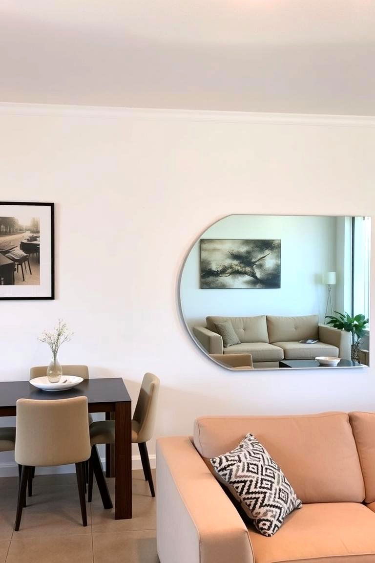 Mirrored Walls - 24 Living Room Dining Room Combos