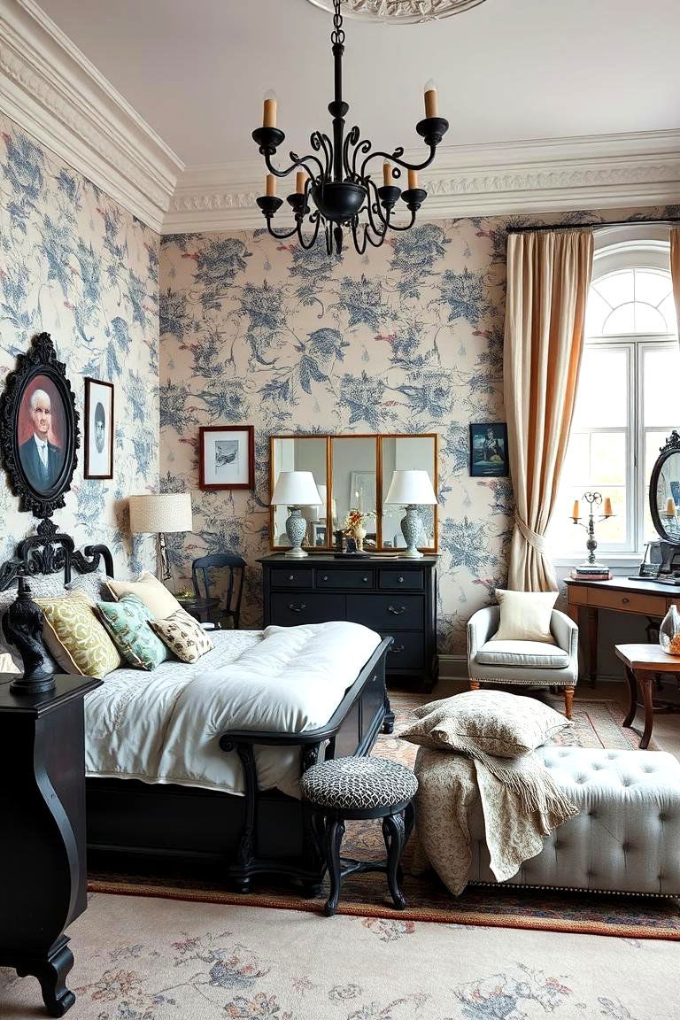 Mismatched Gothic Furniture Layout - 24 pastel goth bedroom ideas