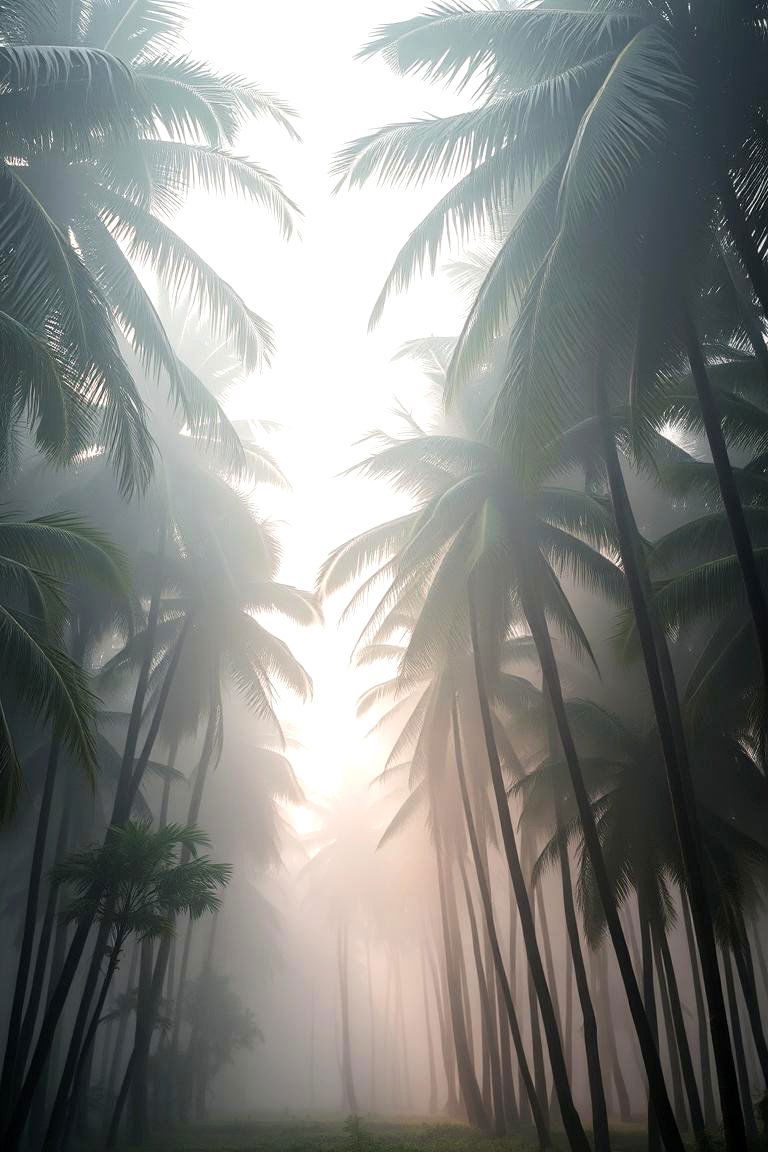Misty Coconut Grove - 24 Tropical Landscape Ideas
