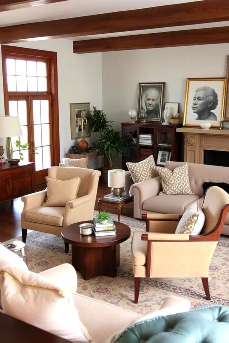 Mix Vintage and Modern Pieces - 24 Cozy Living Room Ideas