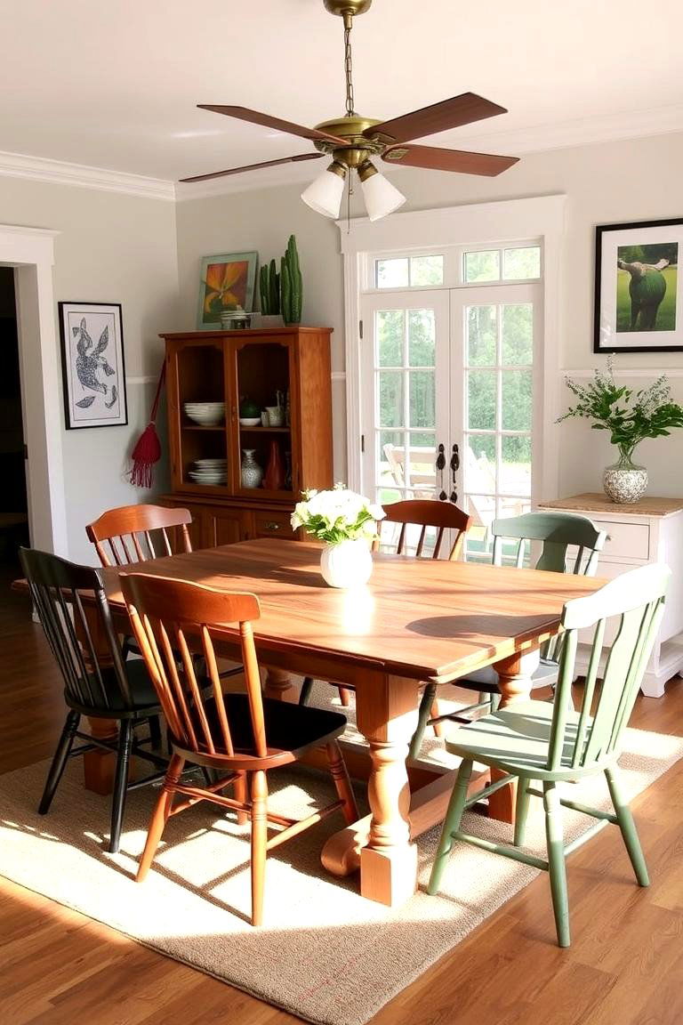 Mix and Match Dining Chairs - 24 Dining Room Design Ideas