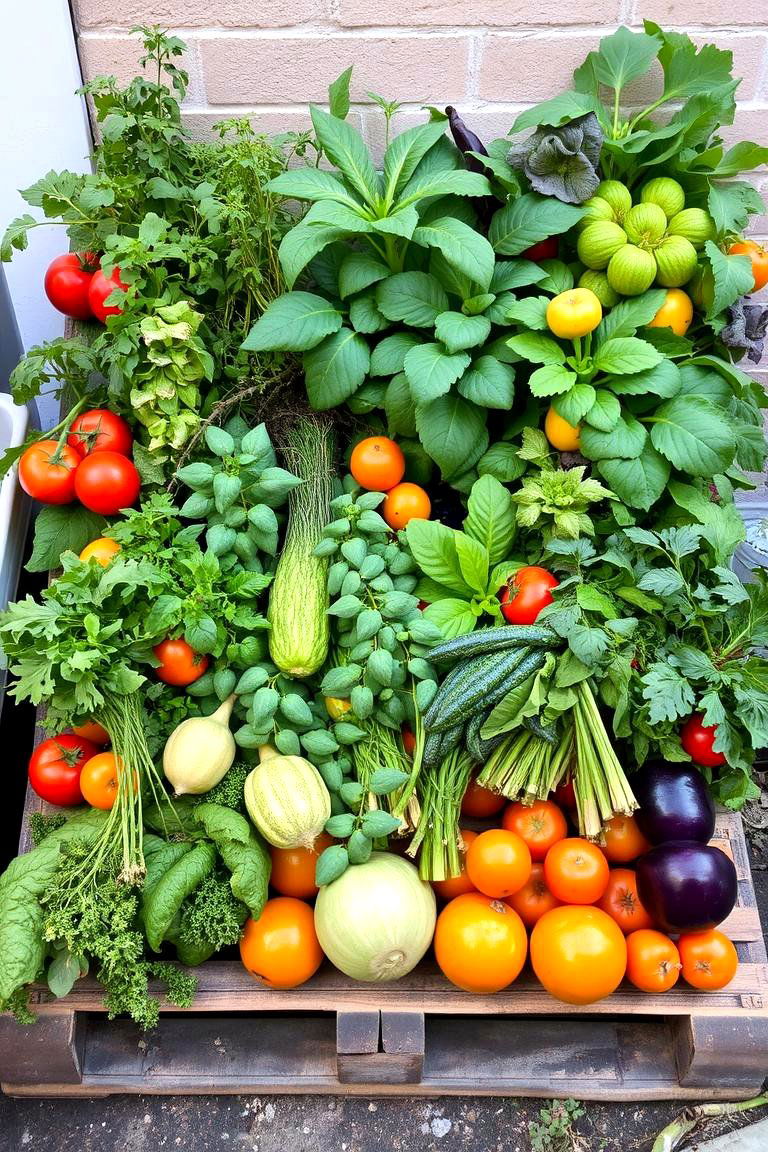Mixed Edibles - 24 Vertical Pallet Garden Ideas