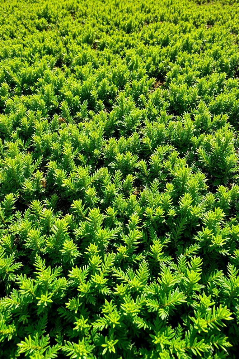 Mixed Evergreen Groundcovers - 24 Front Yard Evergreen Landscaping Ideas